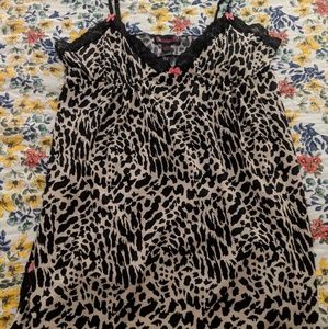 Animal print chemise